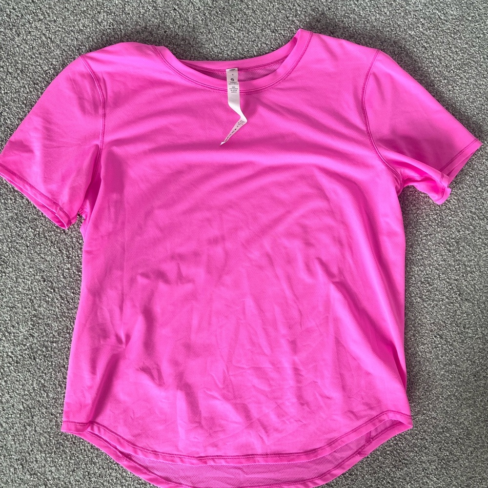 Hot pink Lululemon shirt